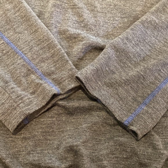 Wool L/S Half Zip Scranton/Wilkes-Barre RailRiders Top Sweater Blue Gray XXL - Picture 6 of 11